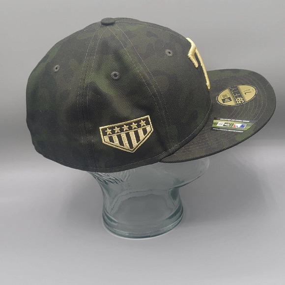 Texas Rangers New Era 59Fifty Armed Forces Day Collection Fitted Hat Size 7 3/4 - Picture 8 of 13